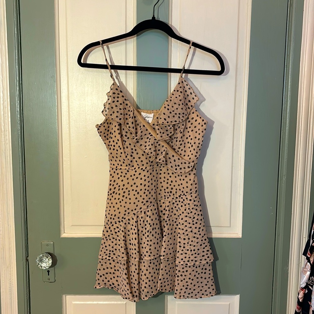 polka dot skort romper